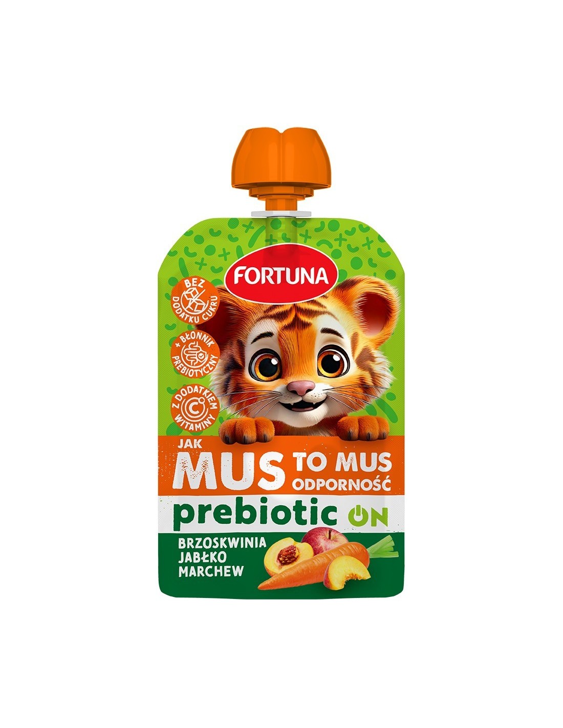 Fortuna JAK MUS TO MUS PREBIOTIC ON Apple-Carrot-Peach 100g