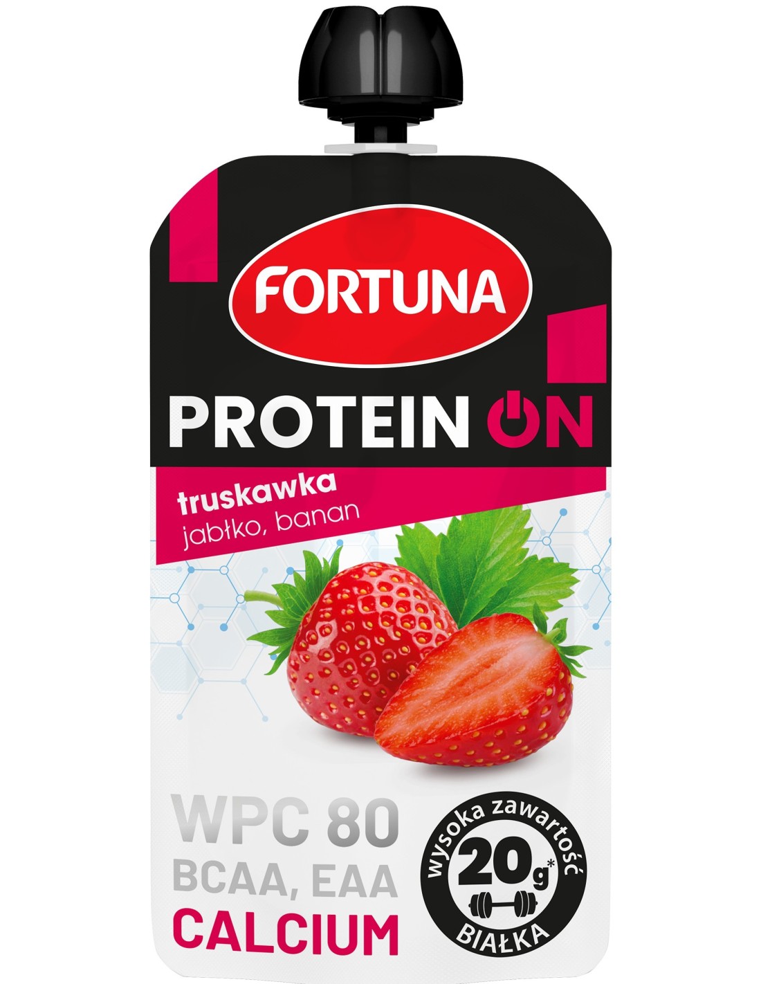 Fortuna PROTEIN ON Strawberry-Apple-Banana 180g