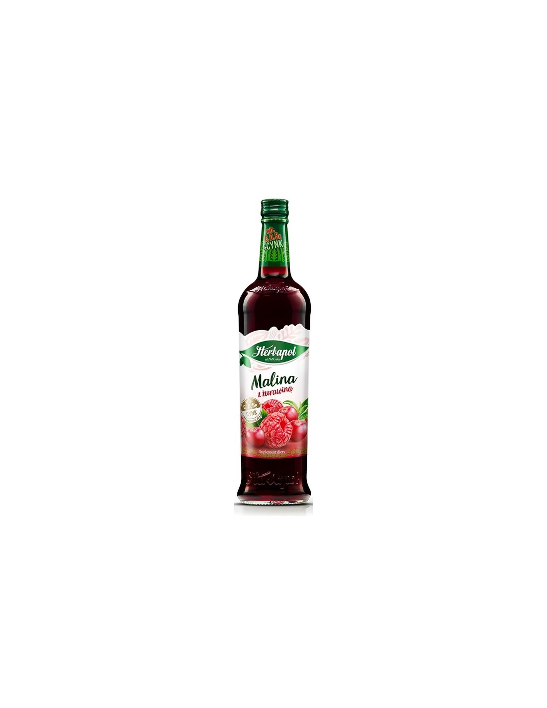Herbapol Syrup Raspberry with Cranberry 420ml