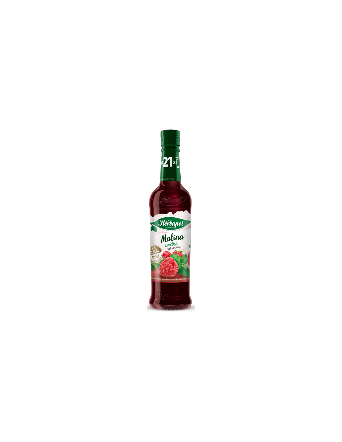 Herbapol Syrup Raspberry with Melissa 420ml