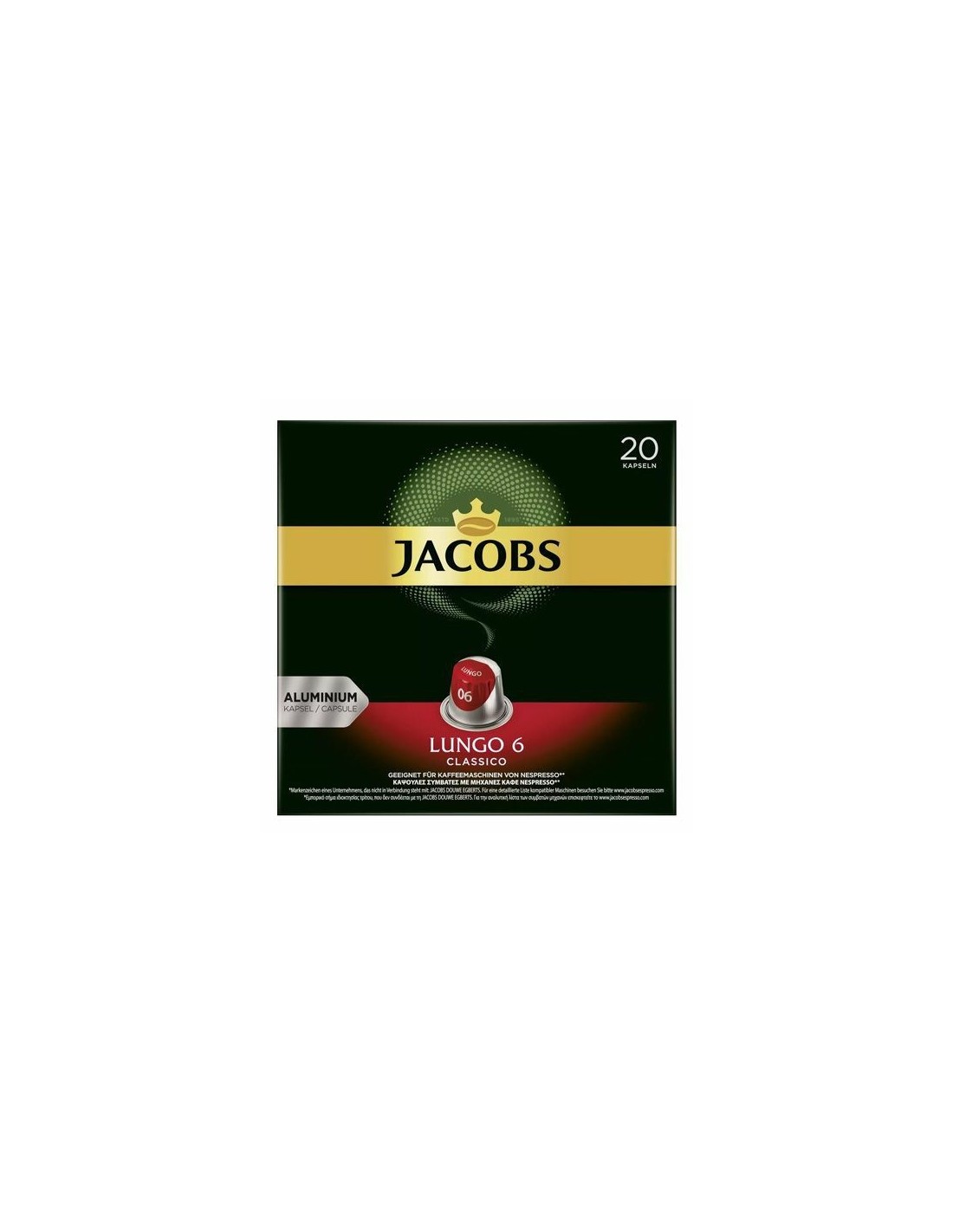 Jacobs Caps Lungo 6 Classico 20pcs 104g