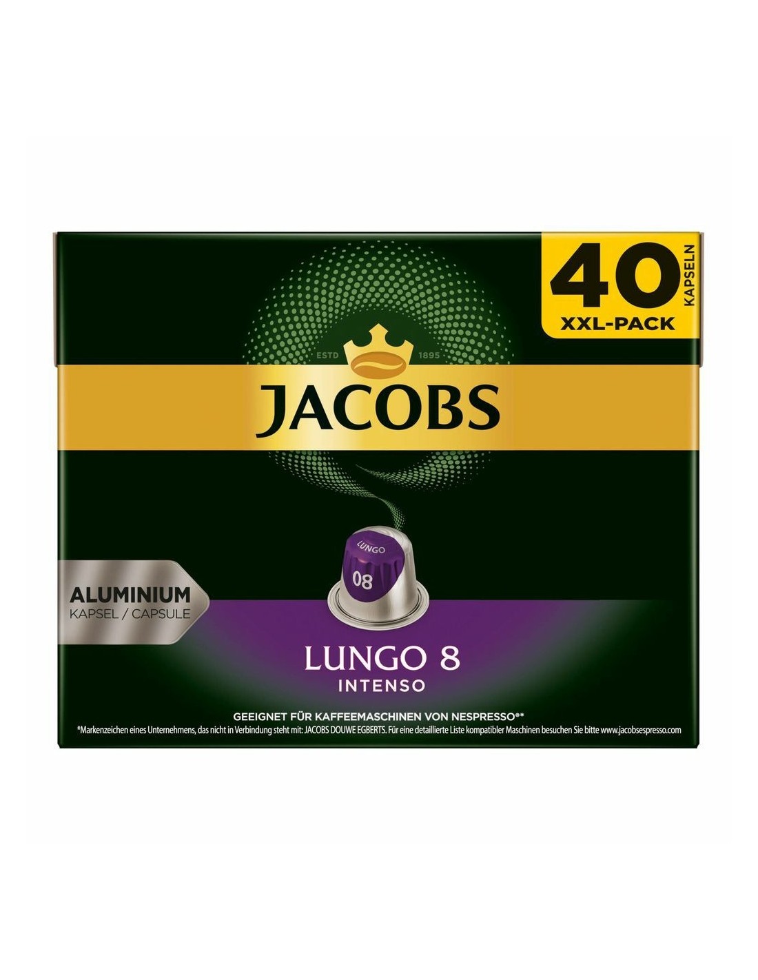 Jacobs Caps Espresso 8 Intenso 40pcs 208g