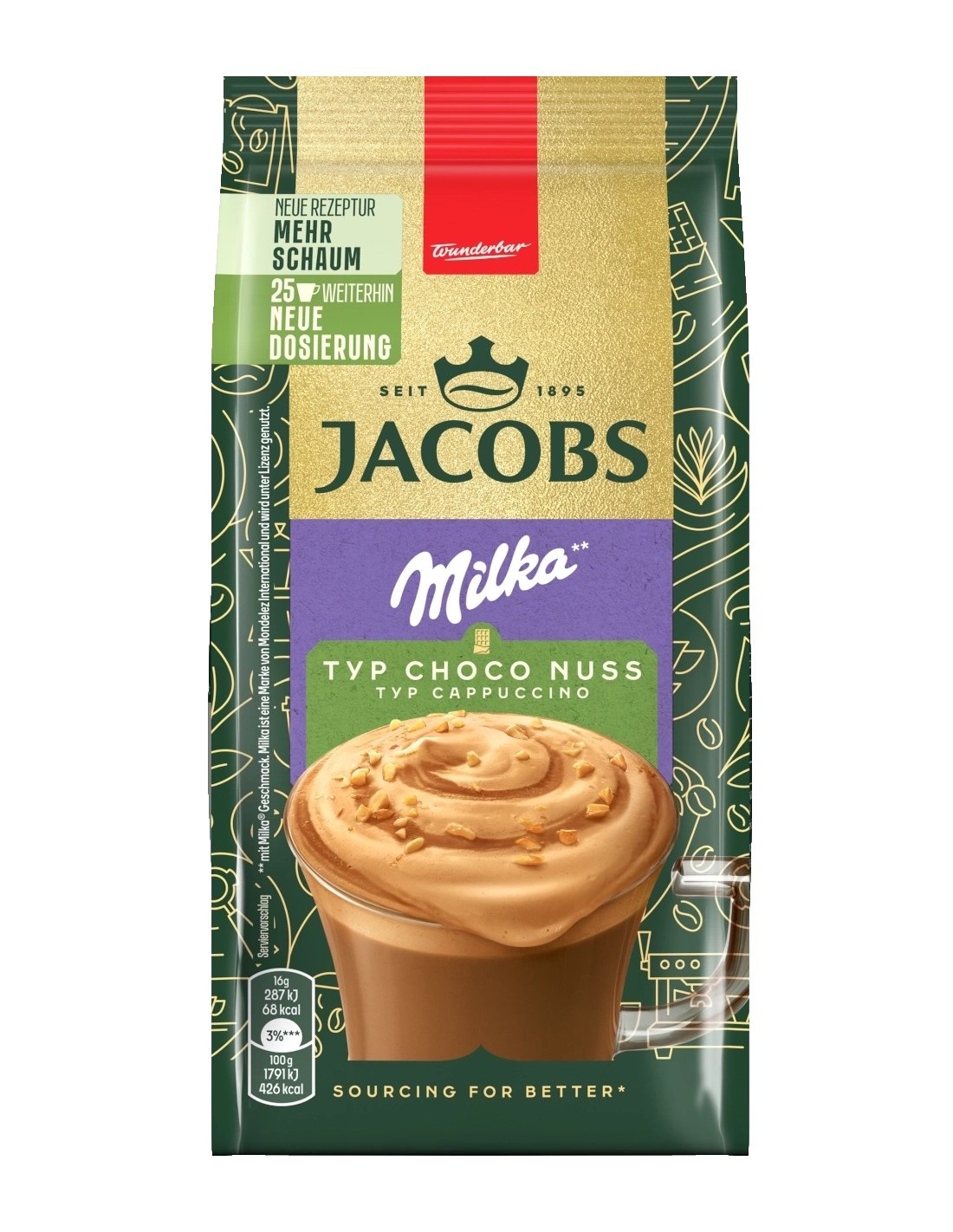 Jacobs Cappuccino Choco Nuss Milka 400g