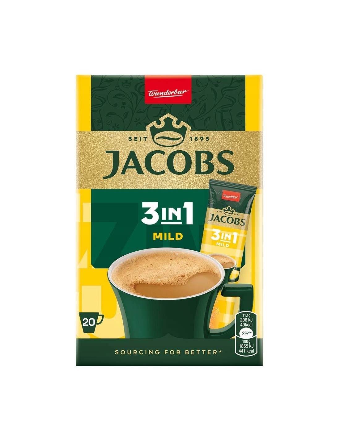 Jacobs Mild 2in1 20PK 222g