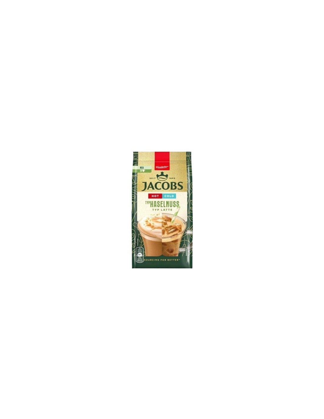 Jacobs Hot Cold Hazelnut Latte 340g