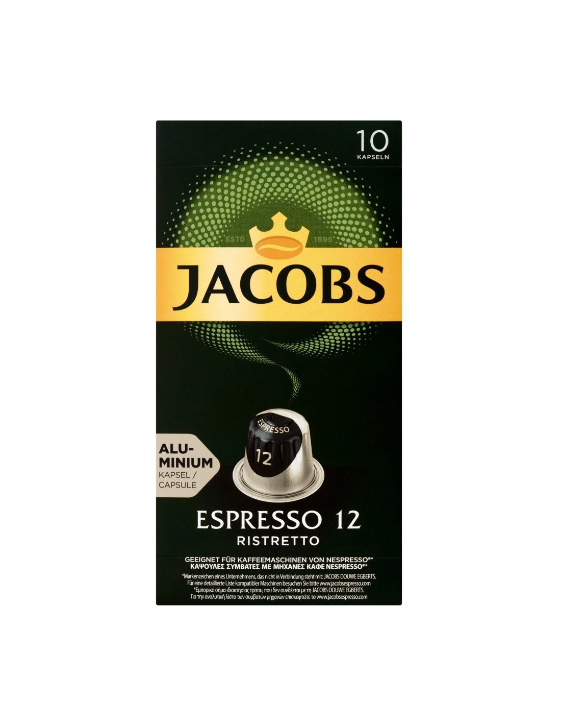 Jacobs Caps Espresso 12 Ristretto 10pcs 52g