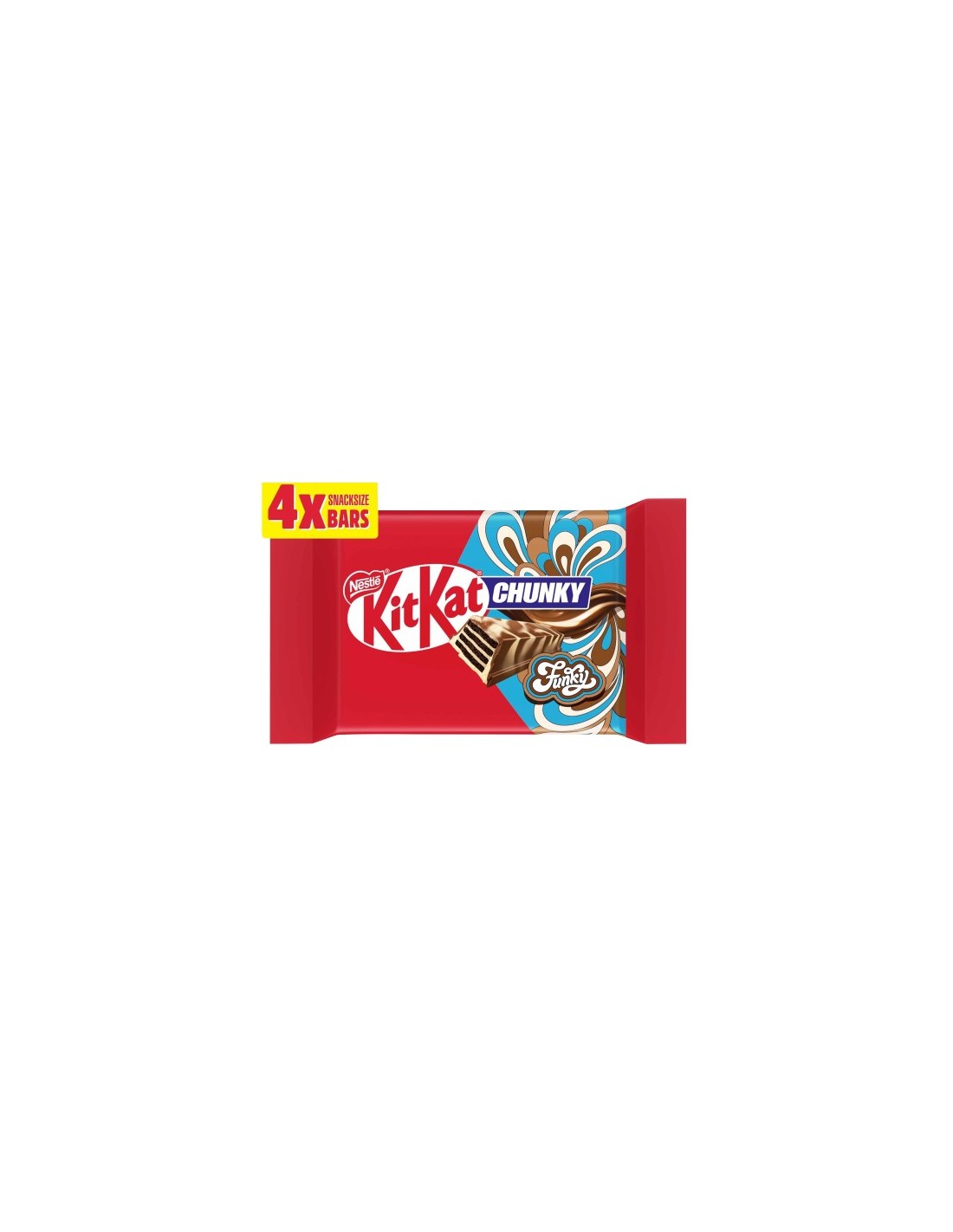 KitKat Milk & White Chunky Funky Bars 4Pk 125g