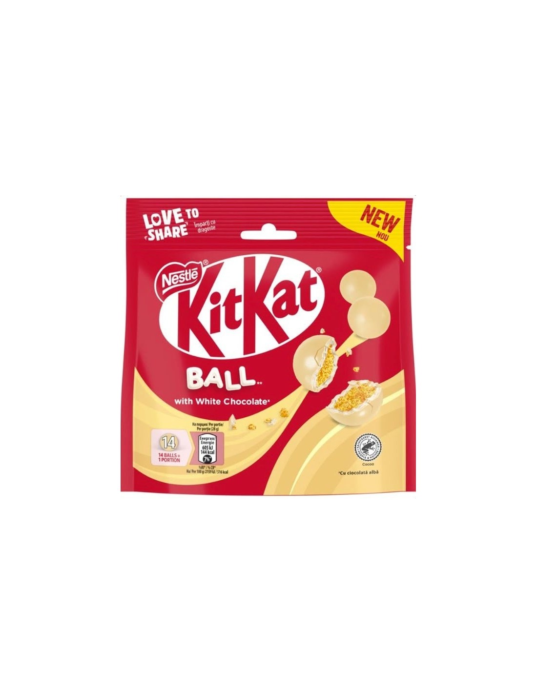 KitKat Ball with White Chocolate 100g