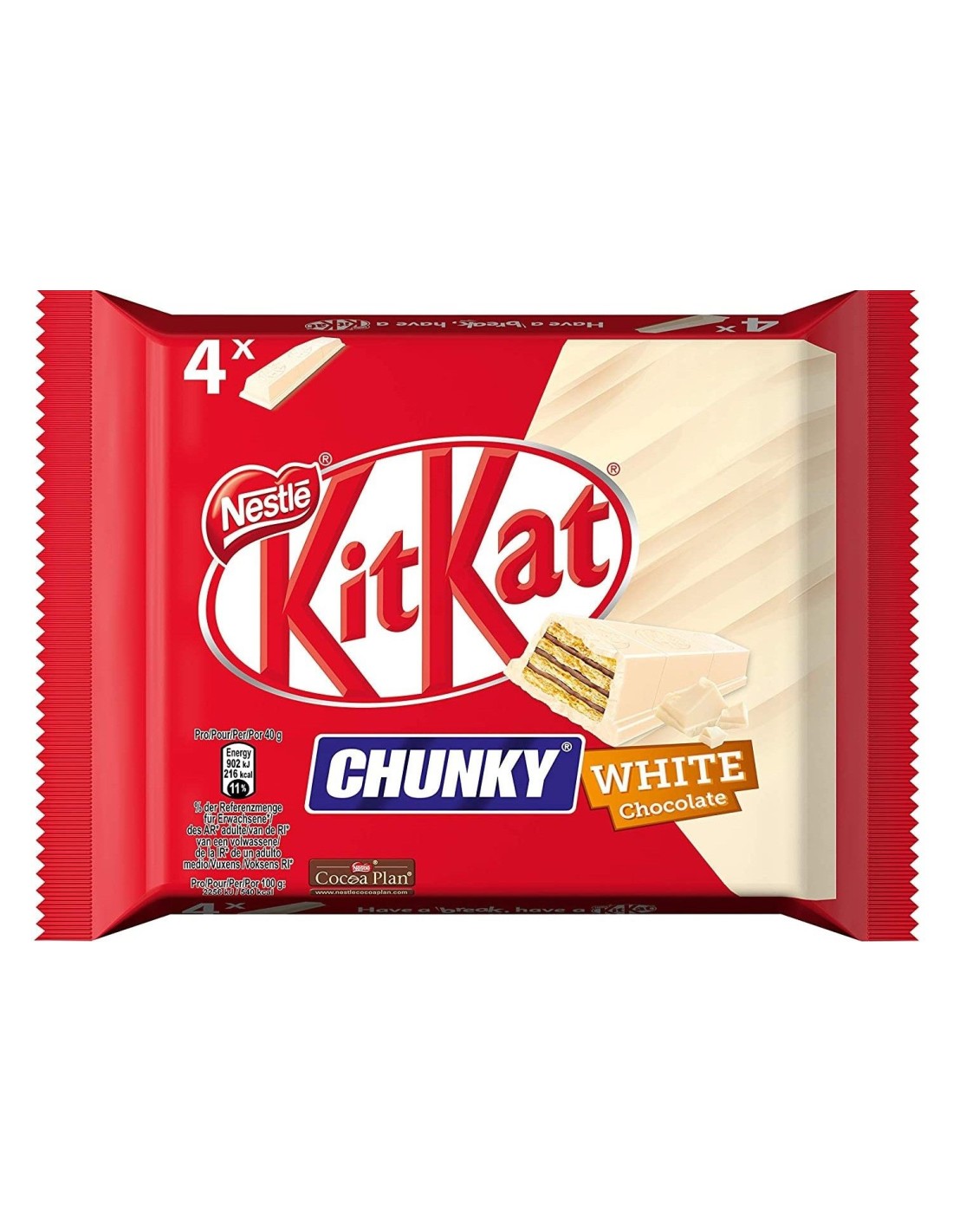 KitKat Chunky White 4Pk 160g