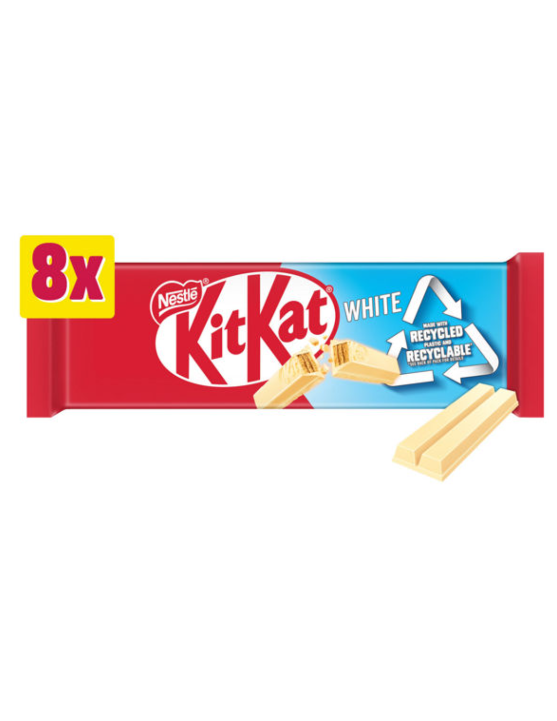 KitKat 2 Finger White Biscuit Bar 8Pk 165.6g