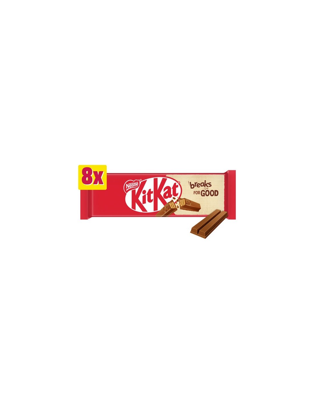 KitKat 2 Finger Milk Biscuit Bar 8Pk 165.6g