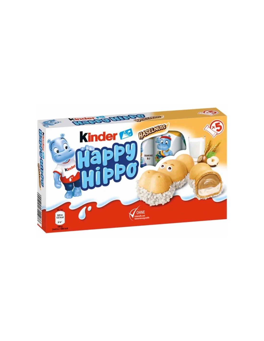 Kinder Happy Hippo Hazelnut 5Pk 103.5g