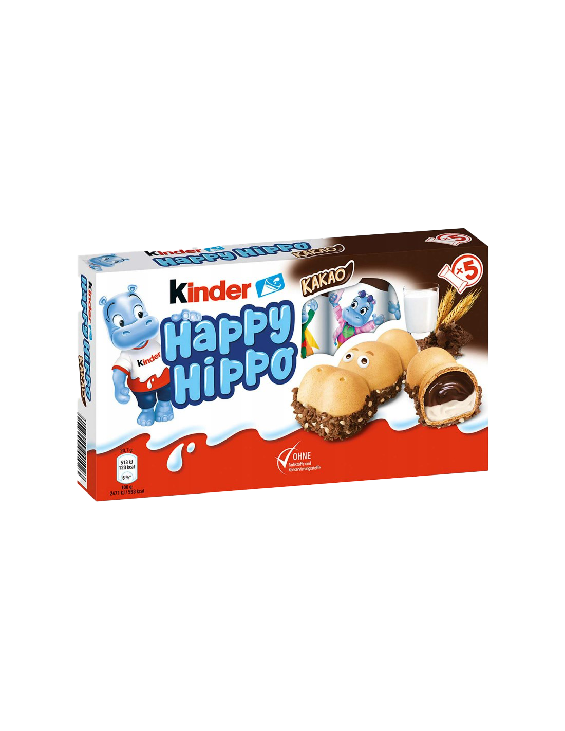 Kinder Happy Hippo Cacao 5Pk 103.5g