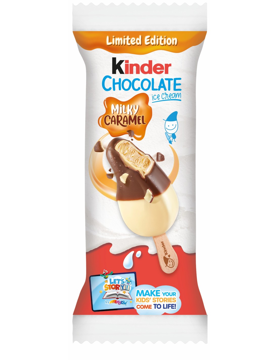Kinder Chocolate Ice Cream Milky Caramel Stick 50ml