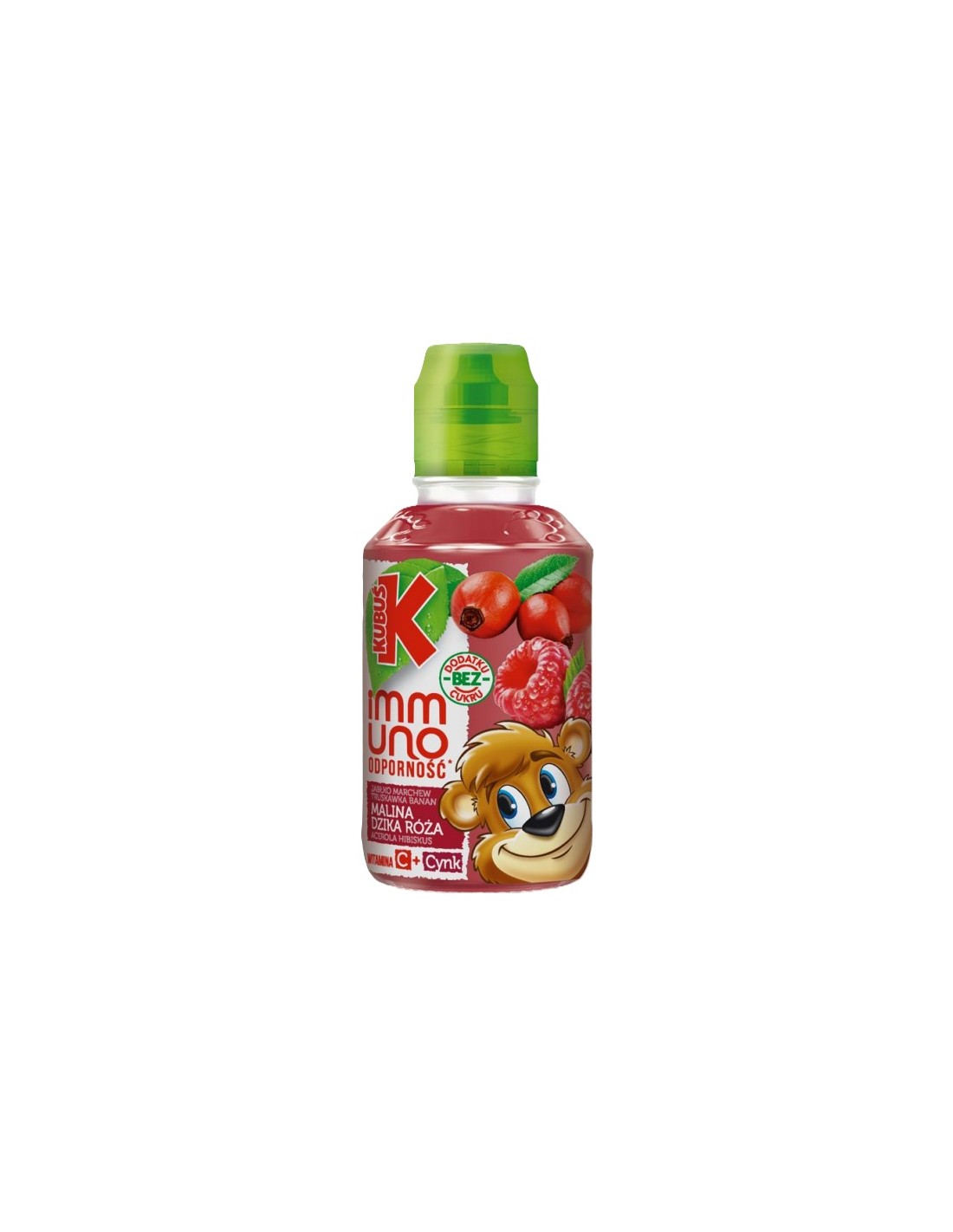 Kubus Immuno Rose Hip+Raspberry+Vitamin C, Zinc Juice 100% 200ml