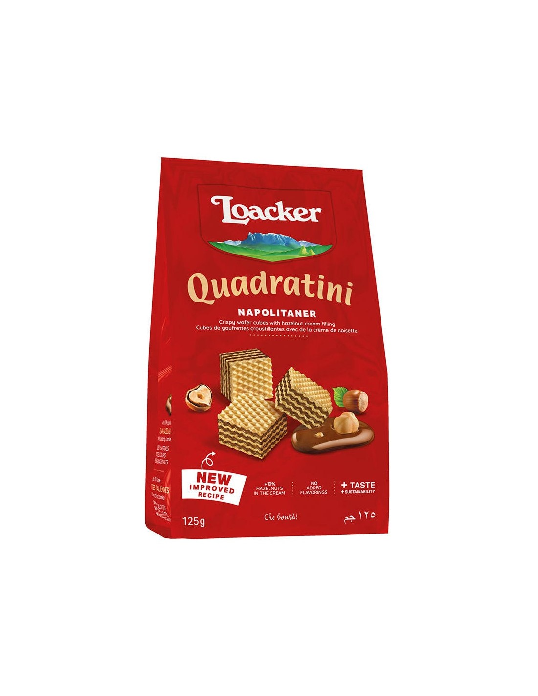 Loacker Quadratini Wafers Napolitaner 125g