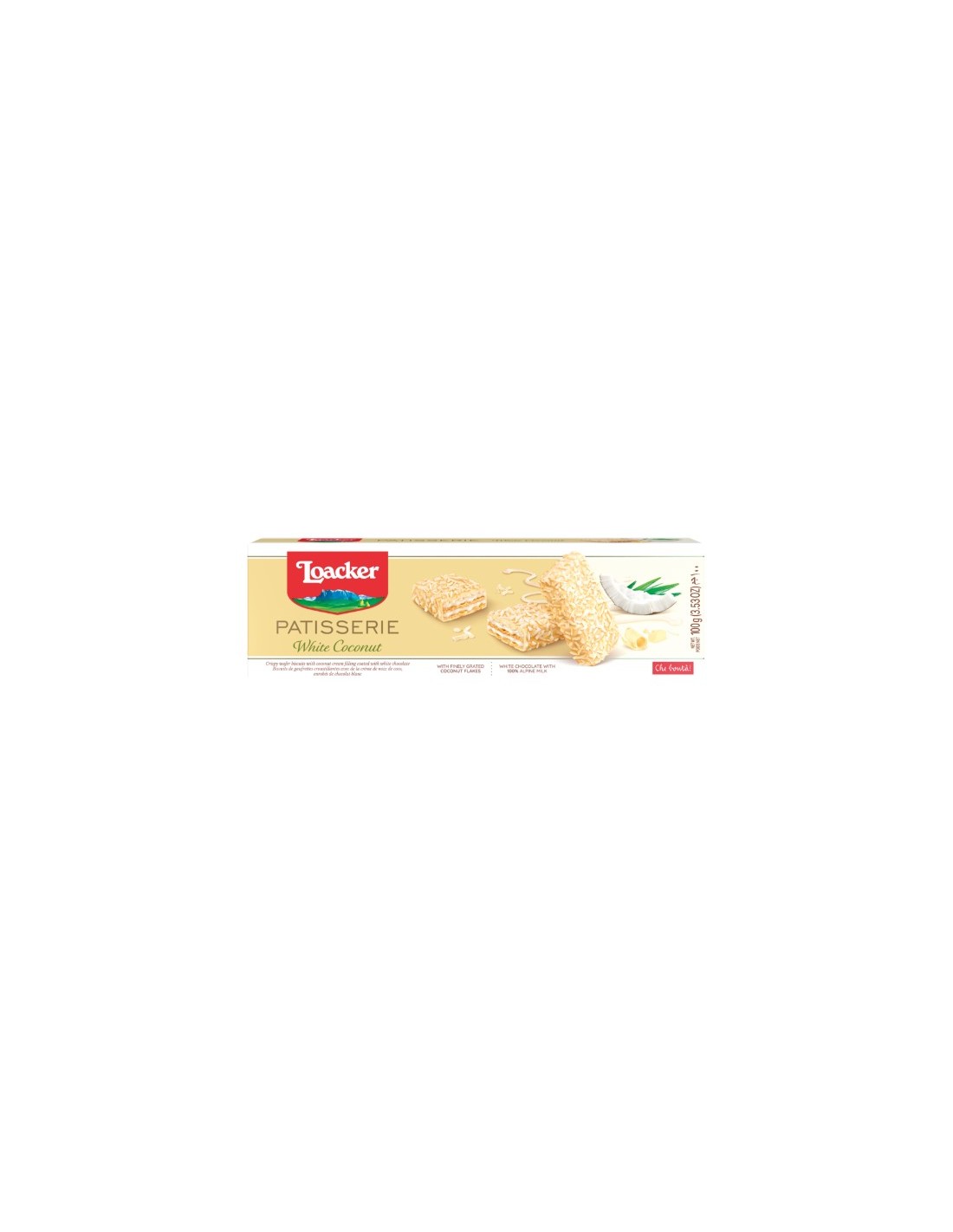 Loacker Gran Patisserie White Coconut 100g