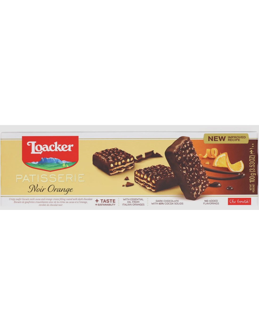 Loacker Gran Patisserie Noir Orange 100g