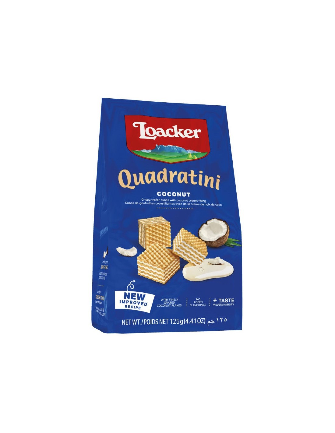 Loacker Quadratini Wafers Coconut 125g