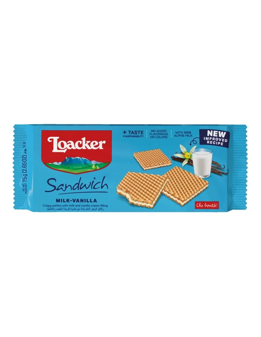 Loacker Sandwich Milk & Vanilla 75g