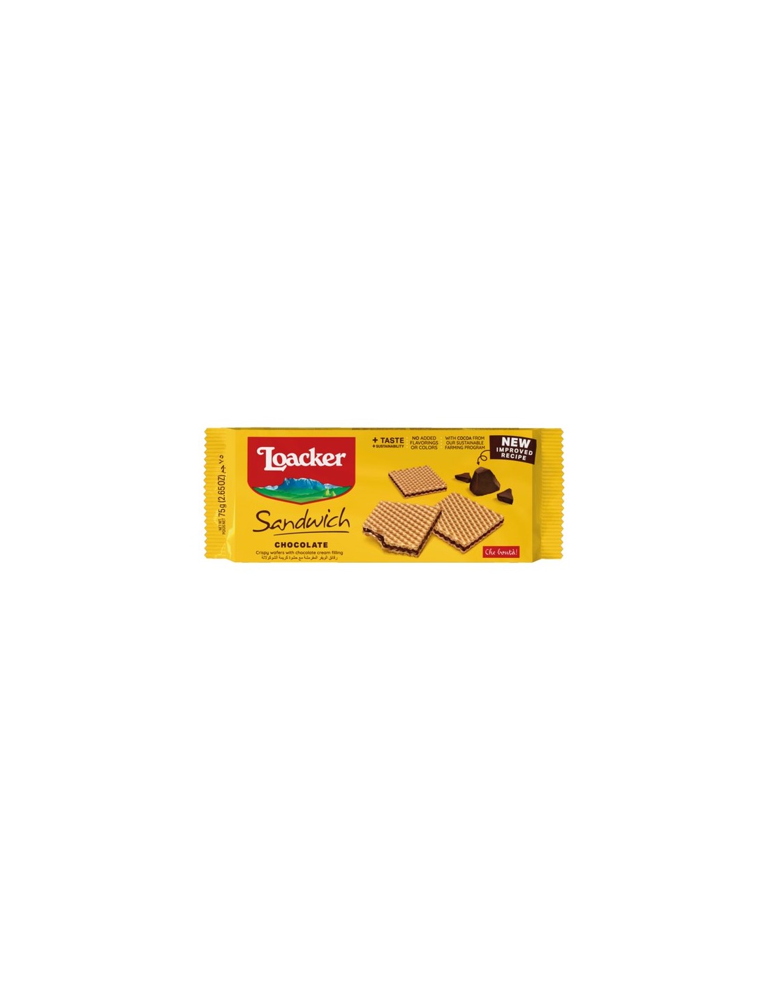 Loacker Sandwich Chocolate 75g