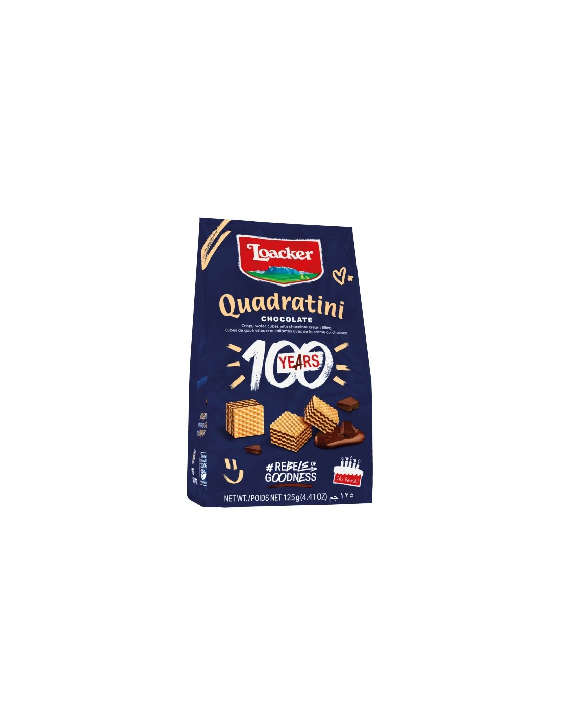 Loacker Quadratini Wafers Chocolate 125g