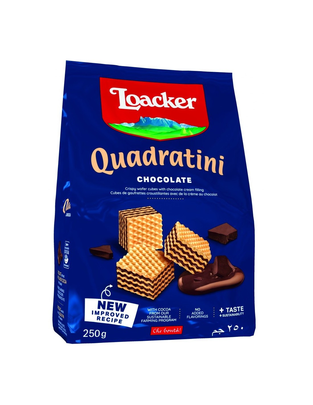 Loacker Quadratini Wafers Chocolate 250g