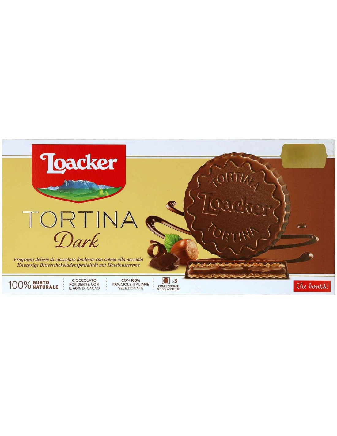 Loacker Gran Pasticceria Tortina Dark 3Pk 63g