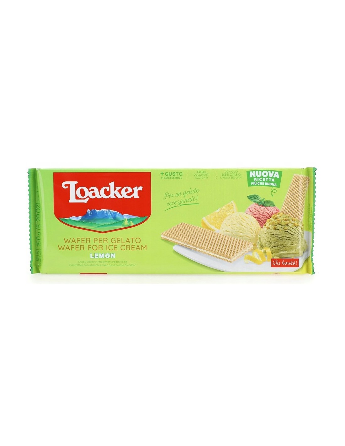 Loacker Wafer Thins Gelato Lemon 150g