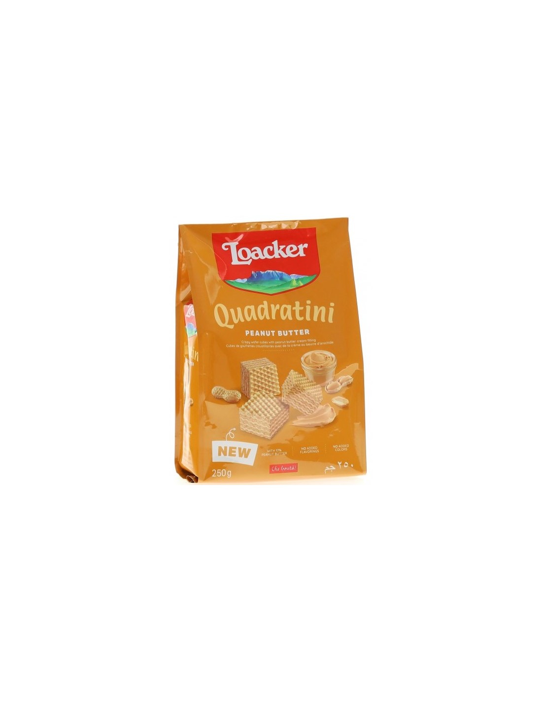 Loacker Quadratini Wafers Peanut Butter 250g