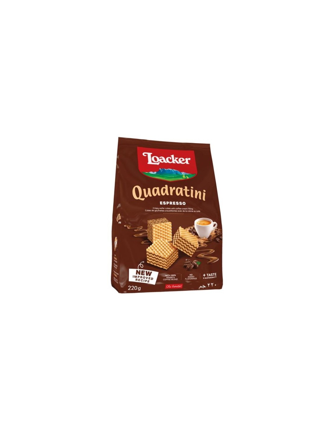 Loacker Quadratini Wafers Espresso 220g