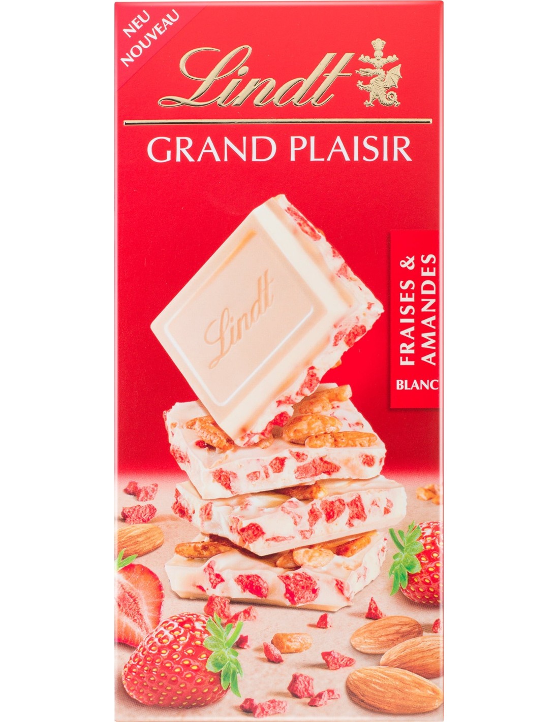 Lindt Grand Plaisir White Strawberry Almond 150g