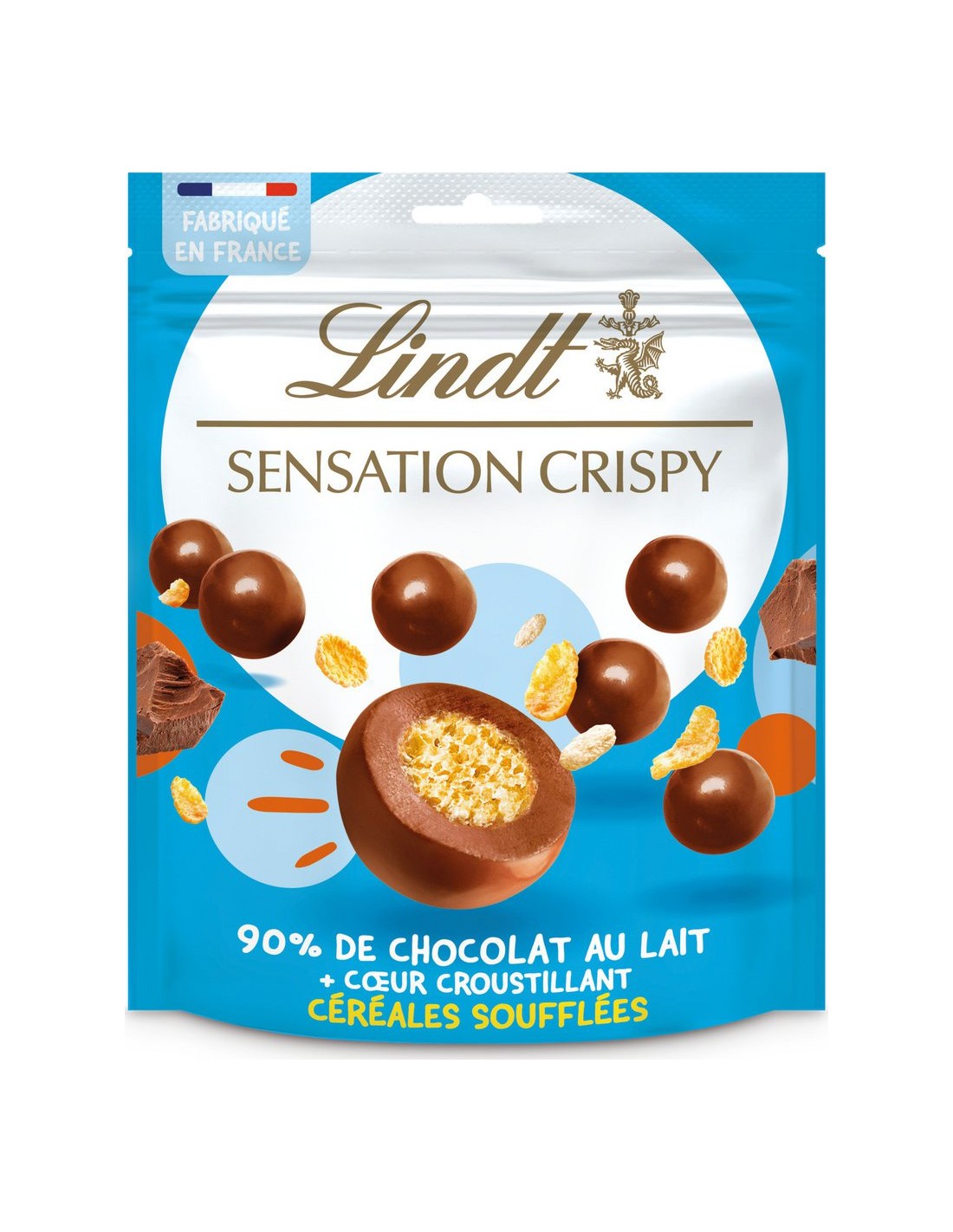 Lindt Sensation Crispy Milk Puffed Cereals 140g