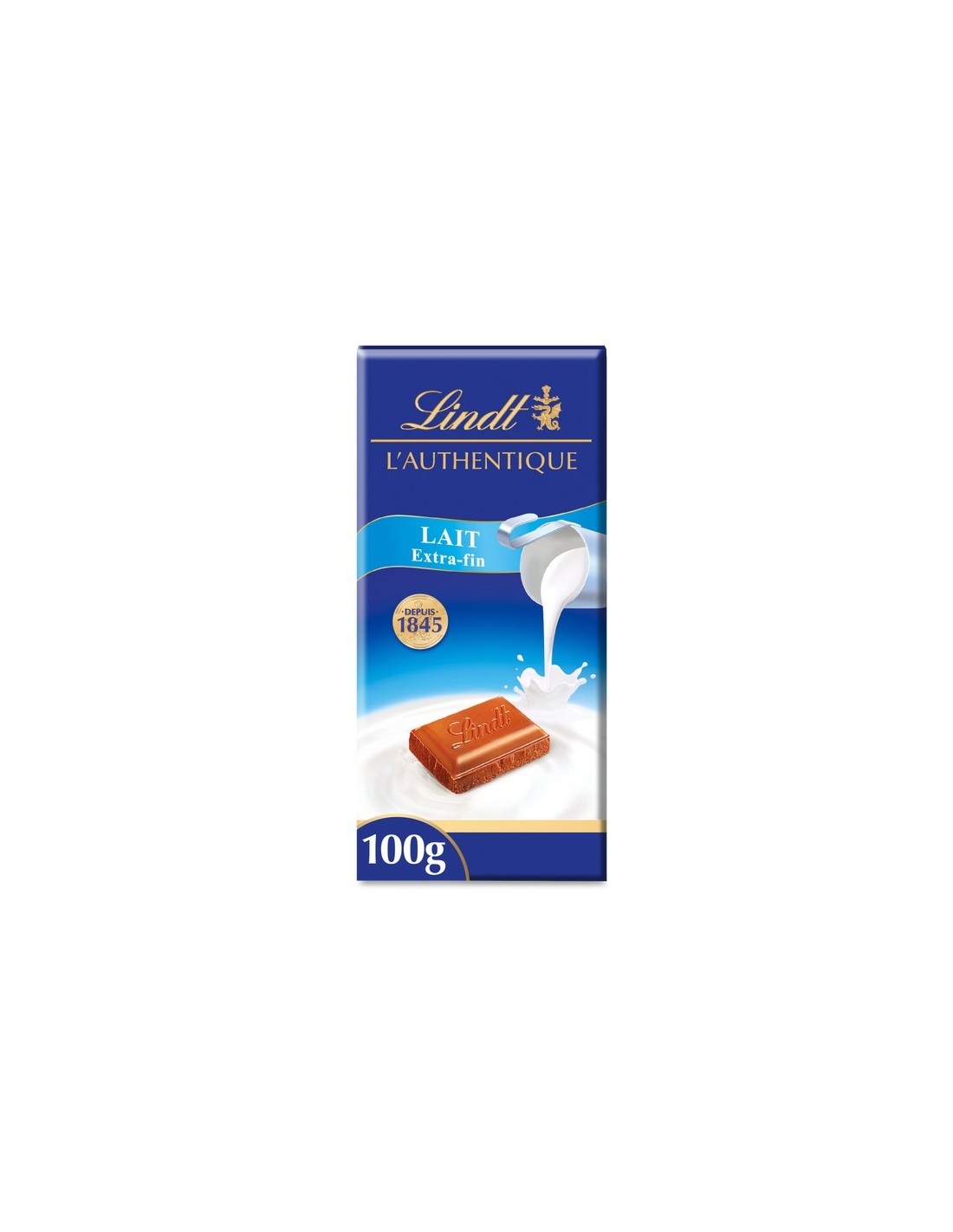 Lindt L'Authentique Lait Extra Fin 100g