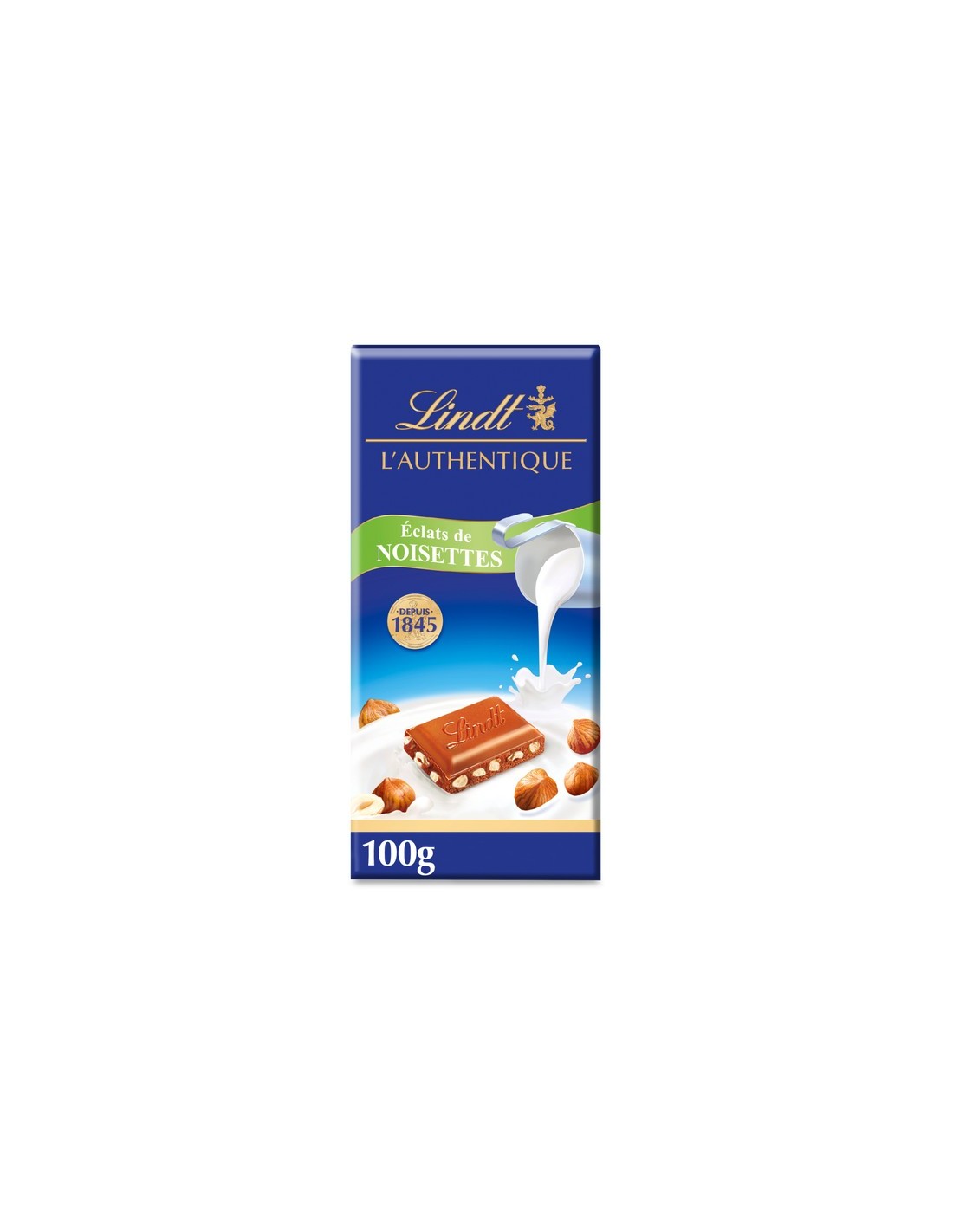 Lindt L'Authentique Lait Noisettes 100g