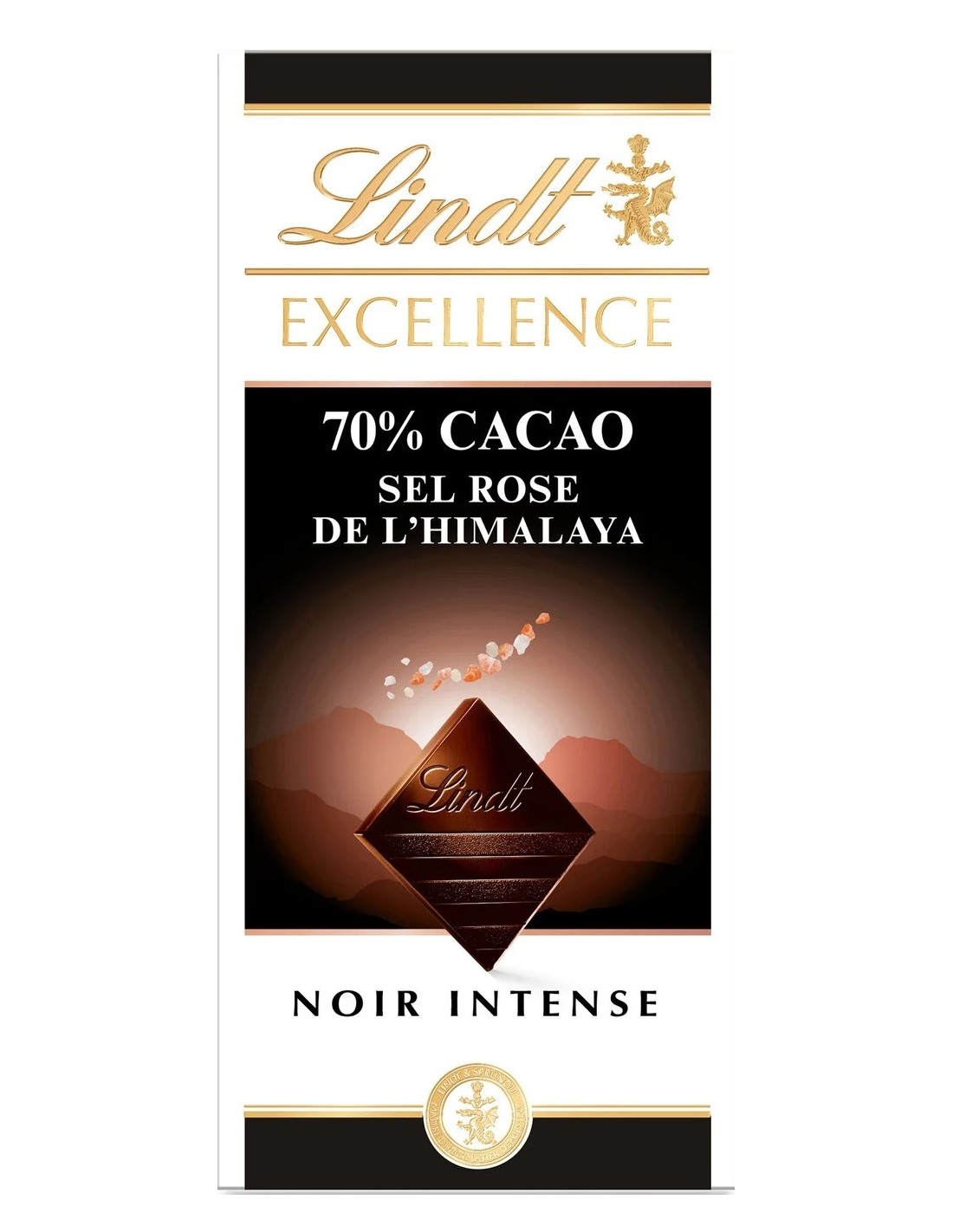 Lindt Excellence 70% Pink Himalayan Salt 100g