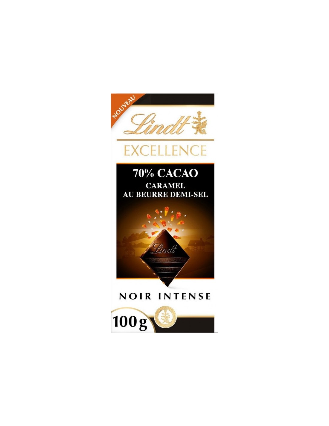 Lindt Excellence 70% Caramel 100g