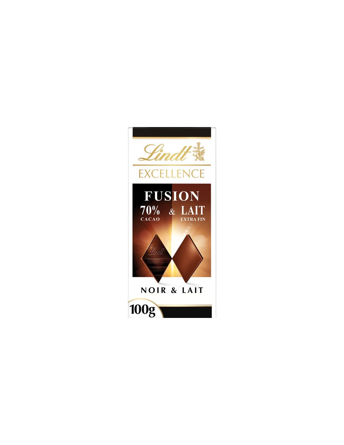 Lindt Excellence Fusion Dark 70% Cocoa & Milk 100g