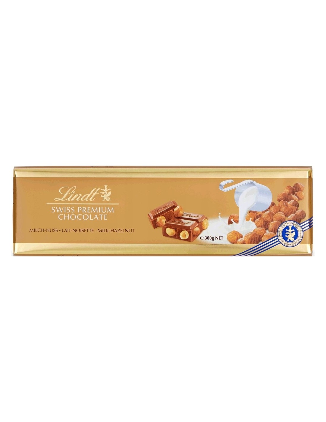 Lindt Swiss Premium Milk Hazelnut 300g