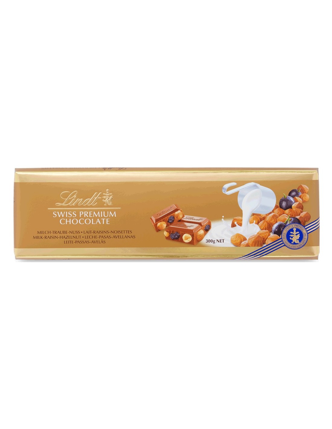 Lindt Swiss Premium Raisins Hazelnuts 300g