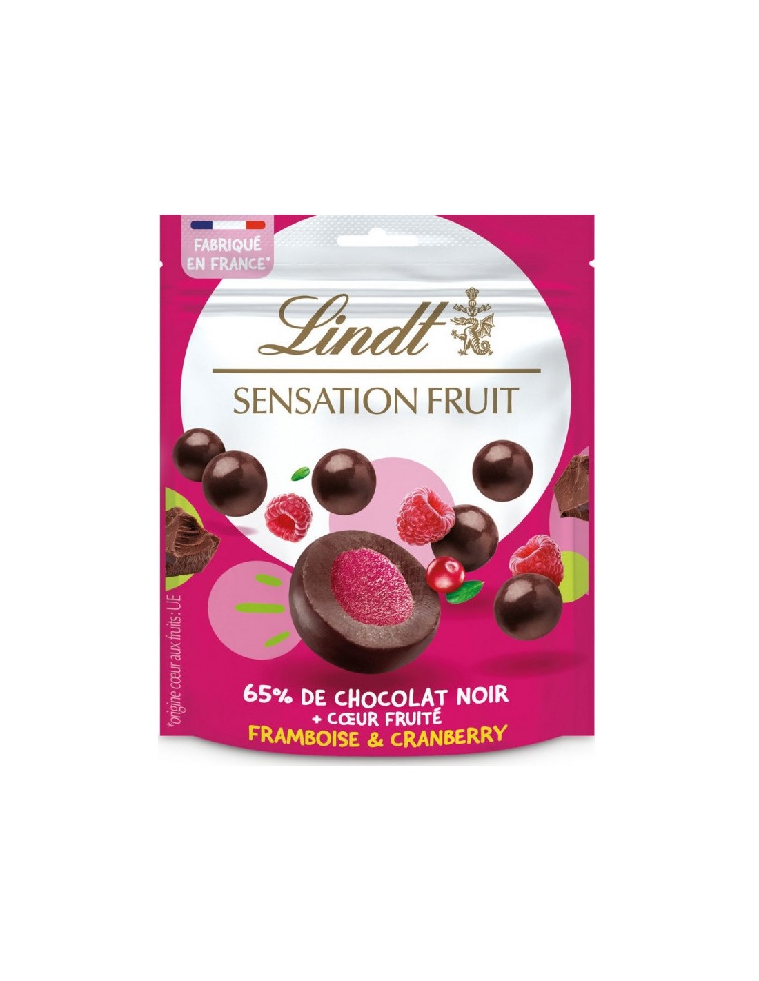 Lindt Sensation Fruit Framboise & Cranberry 160g