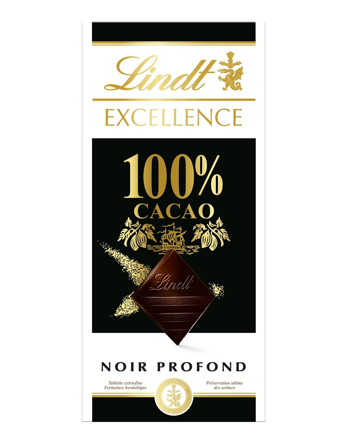 Lindt Excellence 100% Dark Cocoa 50g