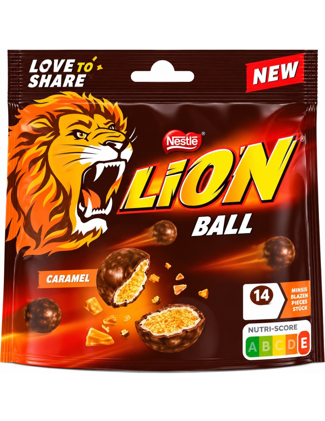 Lion Ball with Caramel Chocolate 100g