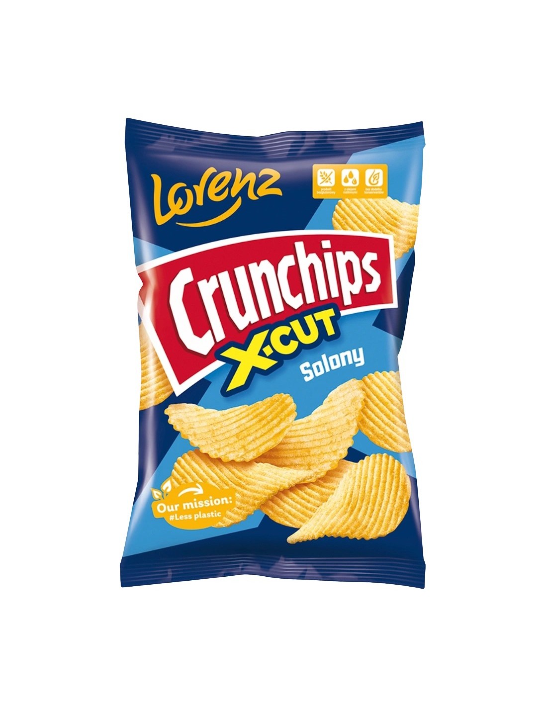 Lorenz Crunchips X Cut Salted 130g