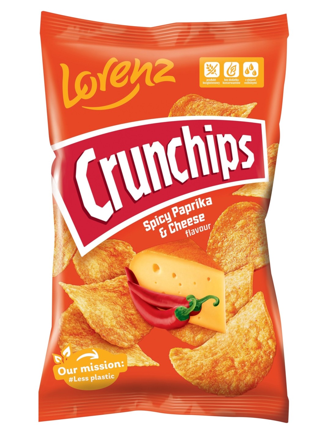 Lorenz Crunchips Spicy Paprika & Cheese 130g