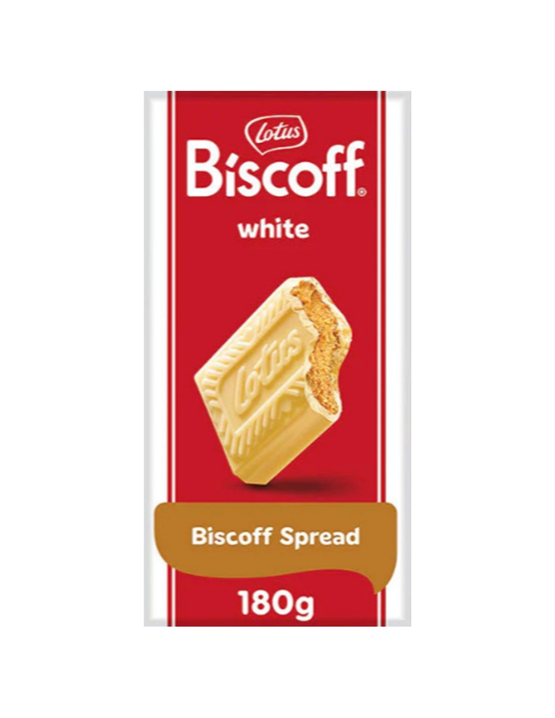 Lotus Biscoff White Chocolate with Biscoff Spread 180g