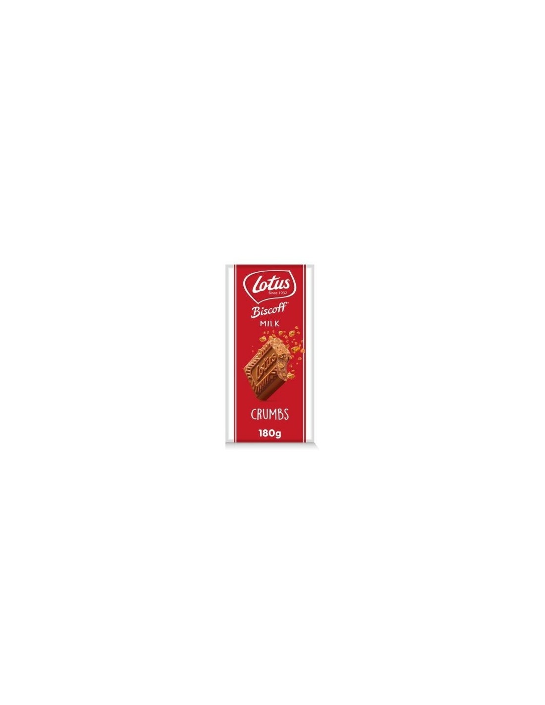 Lotus Biscoff Milk Chocolate with Biscoff Crumbs 180g
