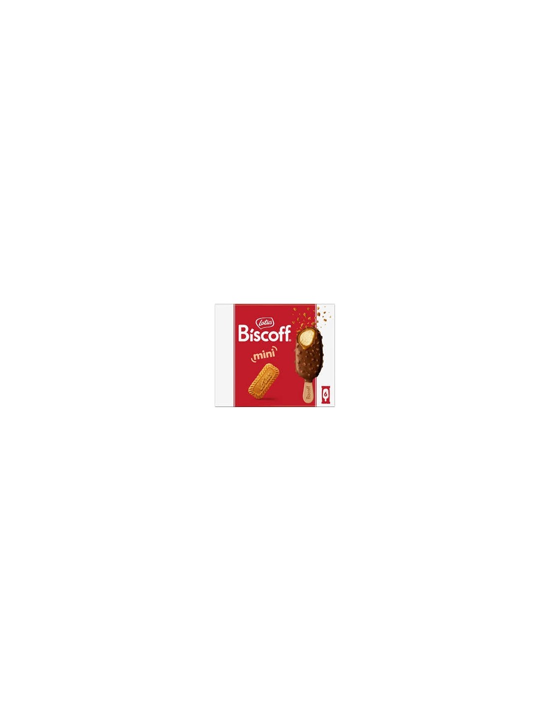 Lotus Biscoff Stick Ice Cream 6Pk 300ml