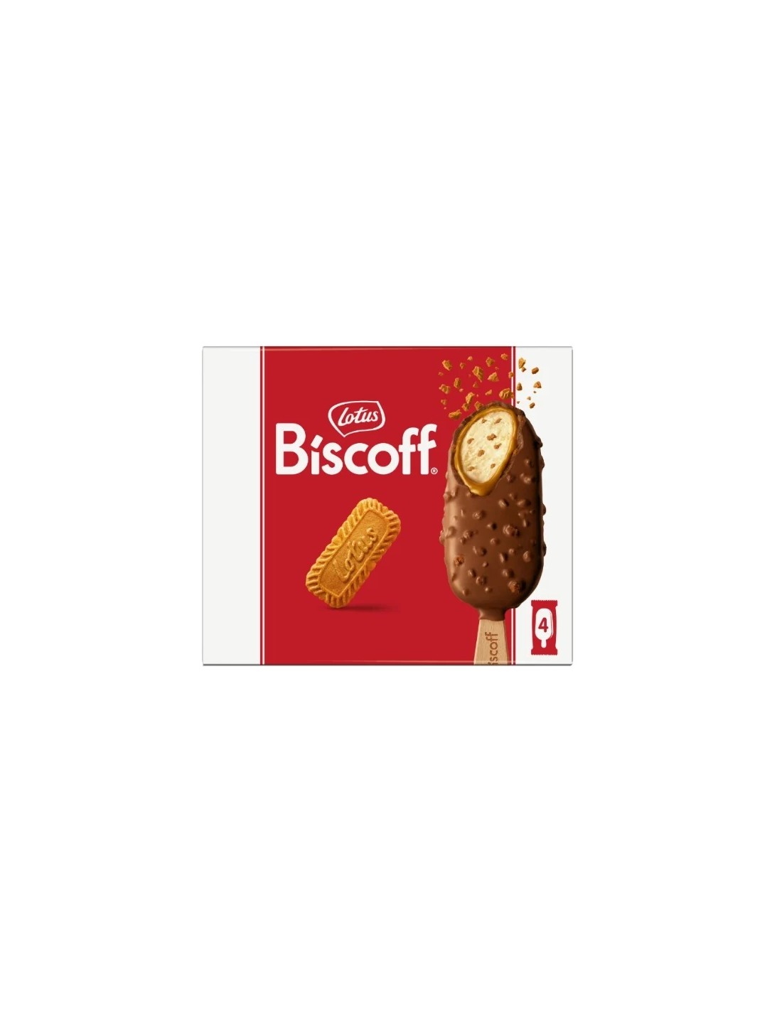 Lotus Speculoos Stick Ice Cream 4Pk 360ml