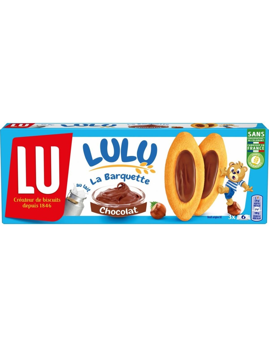 Lu LuLu La Barquette Hazelnut Chocolate 120g